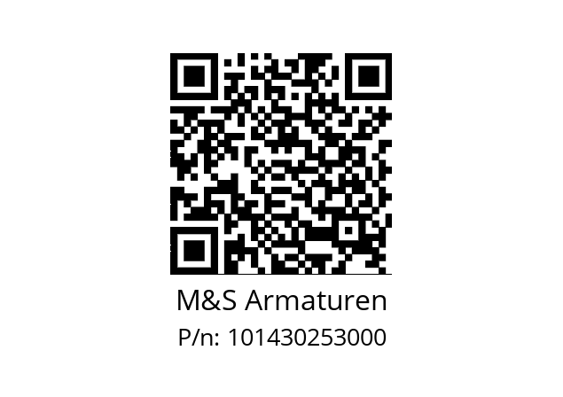   M&S Armaturen 101430253000