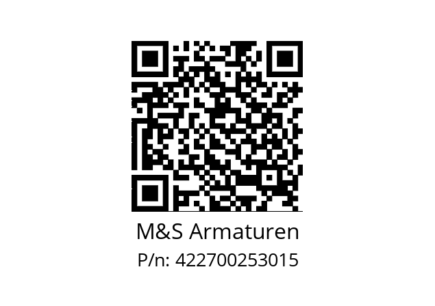   M&S Armaturen 422700253015