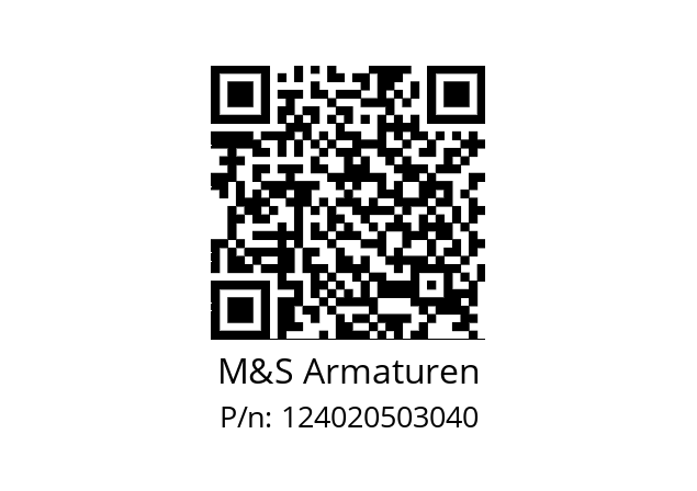   M&S Armaturen 124020503040