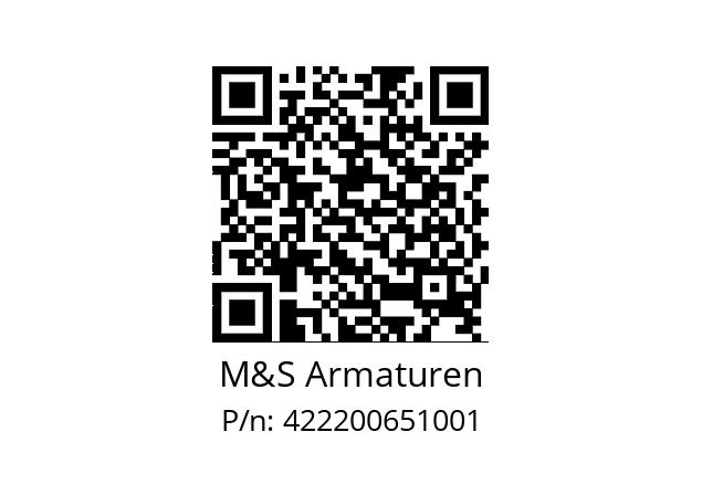   M&S Armaturen 422200651001