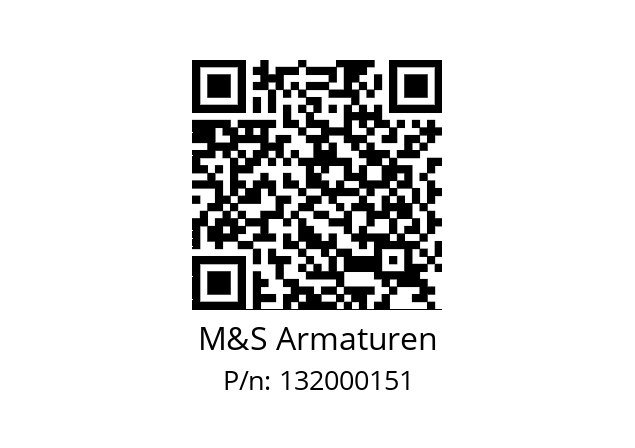   M&S Armaturen 132000151