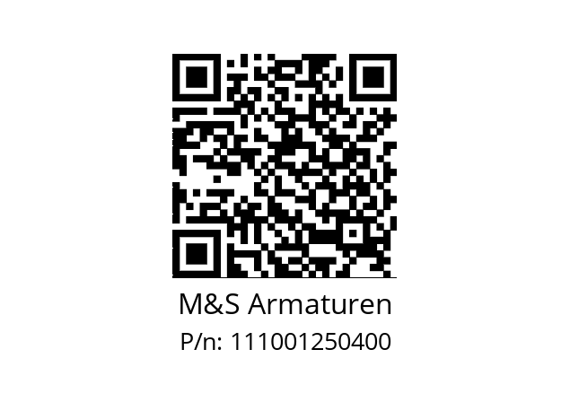   M&S Armaturen 111001250400