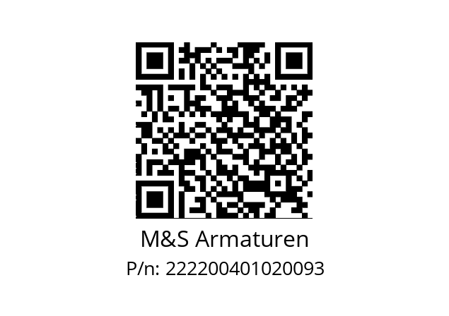   M&S Armaturen 222200401020093