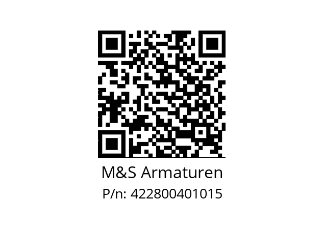   M&S Armaturen 422800401015