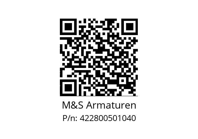   M&S Armaturen 422800501040