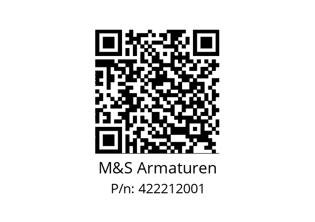   M&S Armaturen 422212001