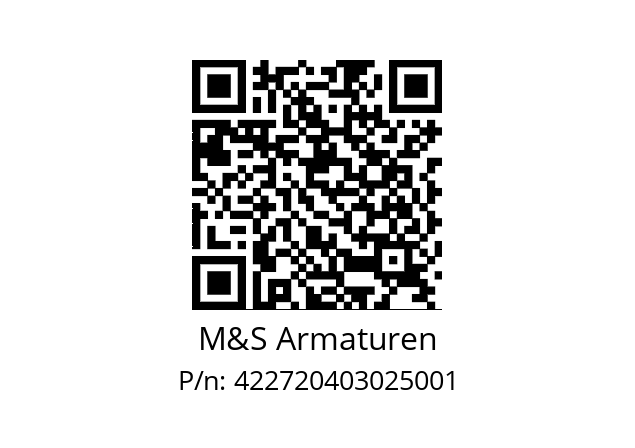   M&S Armaturen 422720403025001