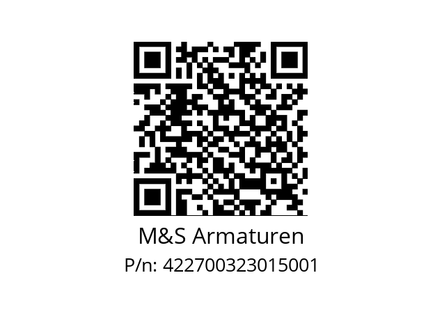   M&S Armaturen 422700323015001