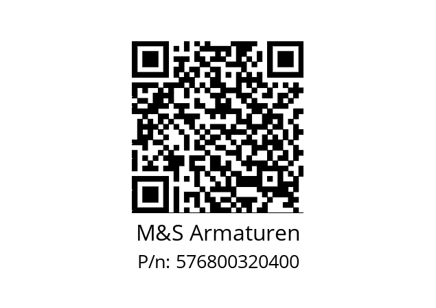   M&S Armaturen 576800320400