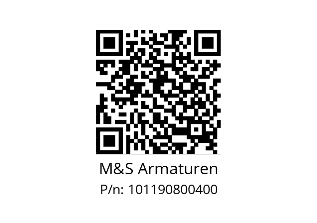   M&S Armaturen 101190800400