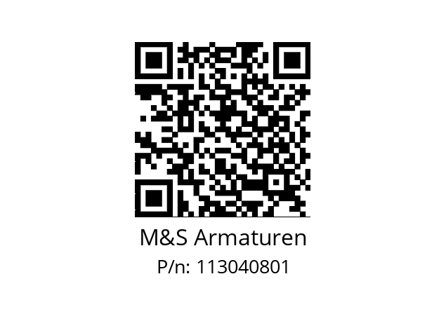   M&S Armaturen 113040801