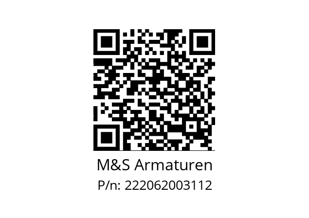   M&S Armaturen 222062003112