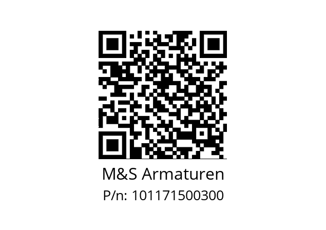   M&S Armaturen 101171500300