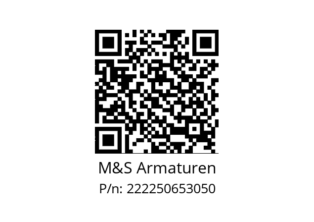   M&S Armaturen 222250653050