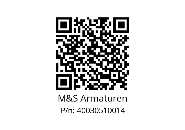   M&S Armaturen 40030510014