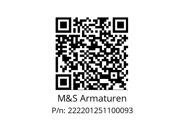   M&S Armaturen 222201251100093