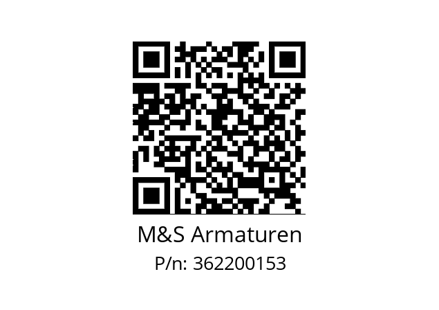   M&S Armaturen 362200153