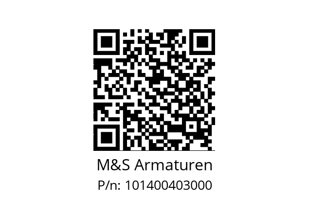   M&S Armaturen 101400403000