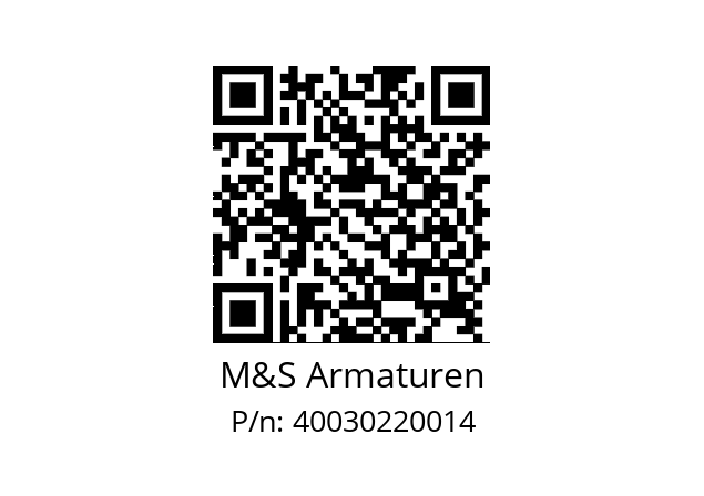   M&S Armaturen 40030220014