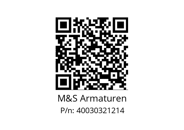   M&S Armaturen 40030321214