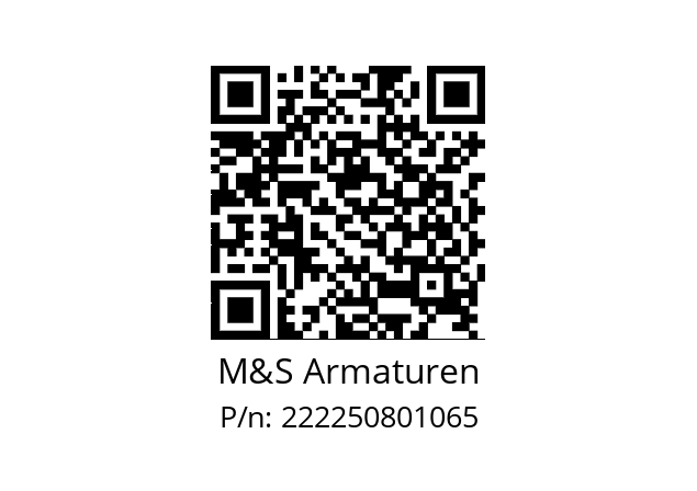   M&S Armaturen 222250801065