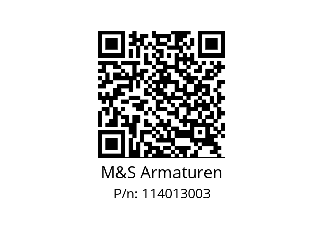   M&S Armaturen 114013003