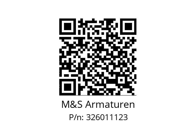   M&S Armaturen 326011123