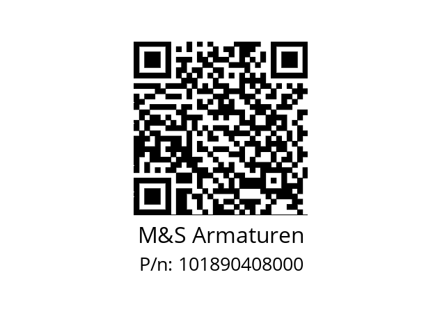   M&S Armaturen 101890408000