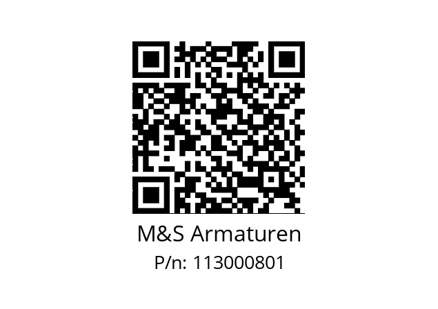   M&S Armaturen 113000801