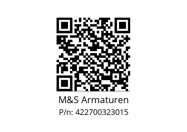   M&S Armaturen 422700323015