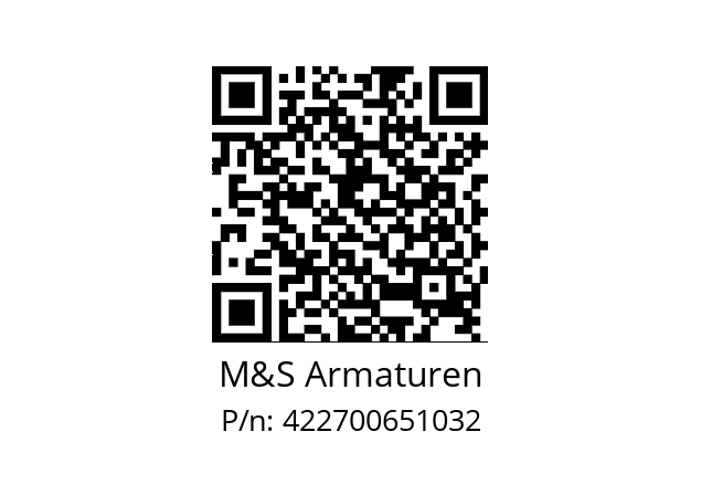   M&S Armaturen 422700651032