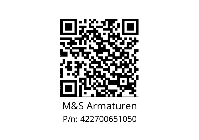   M&S Armaturen 422700651050