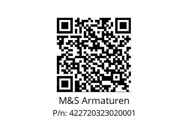   M&S Armaturen 422720323020001