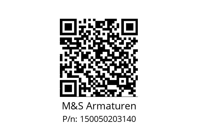   M&S Armaturen 150050203140