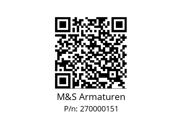   M&S Armaturen 270000151