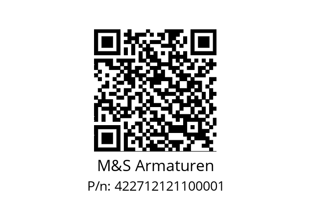   M&S Armaturen 422712121100001