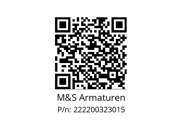   M&S Armaturen 222200323015