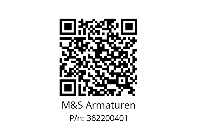   M&S Armaturen 362200401