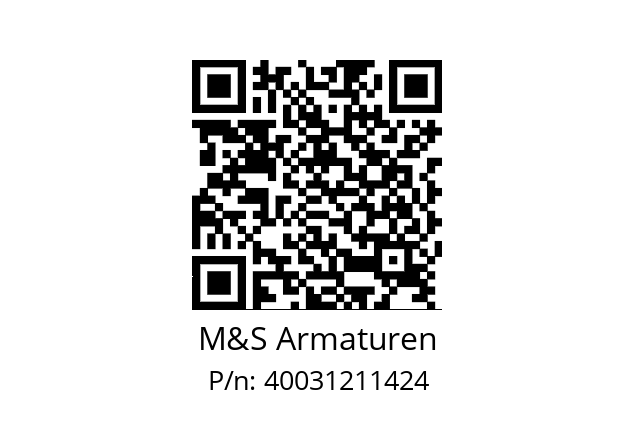   M&S Armaturen 40031211424