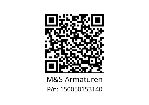   M&S Armaturen 150050153140