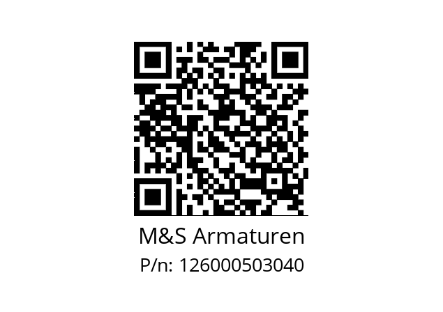   M&S Armaturen 126000503040