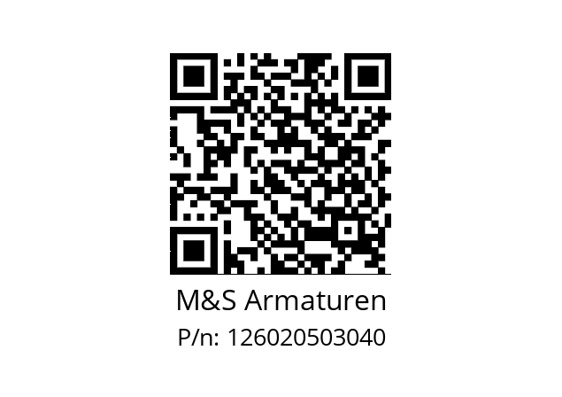   M&S Armaturen 126020503040