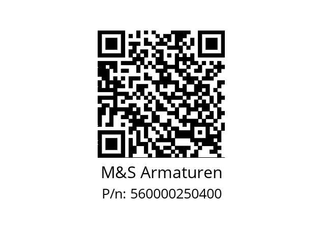   M&S Armaturen 560000250400