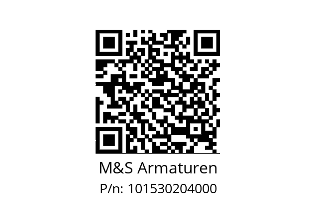   M&S Armaturen 101530204000