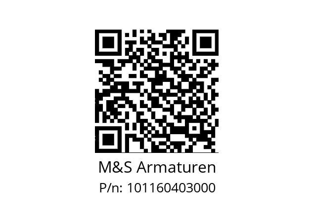   M&S Armaturen 101160403000