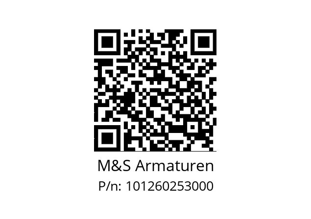   M&S Armaturen 101260253000