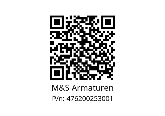   M&S Armaturen 476200253001