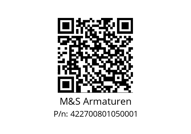   M&S Armaturen 422700801050001