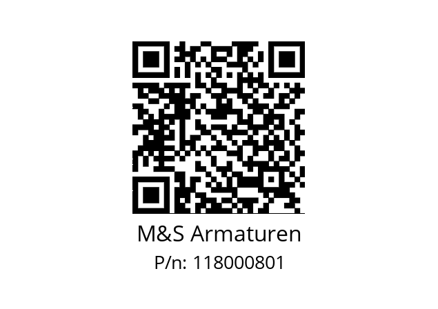   M&S Armaturen 118000801