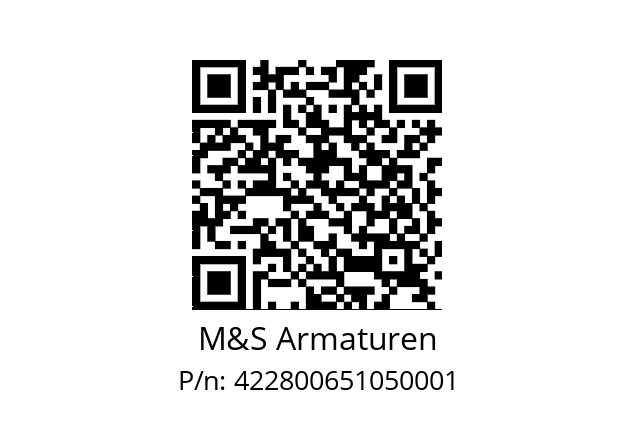   M&S Armaturen 422800651050001